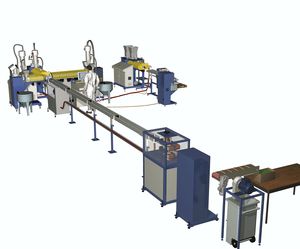 línea de extrusión refrigerada con agua 1