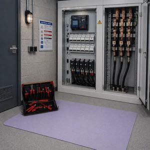 alfombra aislante dieléctrica