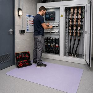 alfombra aislante dieléctrica