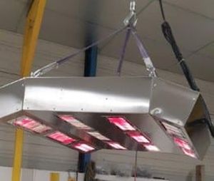 calefactor radiante alimentación eléctrica