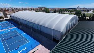 estructura hinchable para cubierta