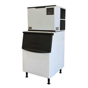 máquina de producción de hielo en cubo