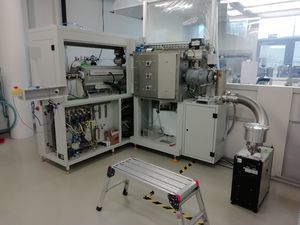 máquina de recubrimiento al vacío para la electrónica 1