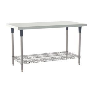 mesa de trabajo de acero inoxidable