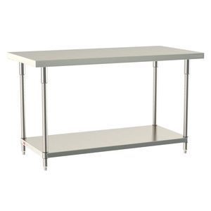 mesa de trabajo de acero inoxidable