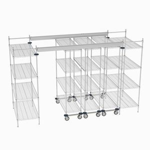 sistema de estanterías para depósito de almacenamiento