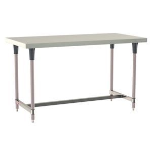 mesa de trabajo de acero inoxidable