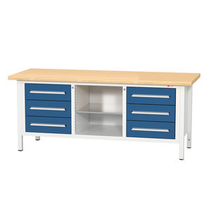 mesa de trabajo con cajones