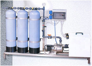 sistema de desionización de agua