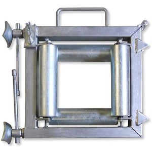 bobina para tendido de cables con rodillo de acero 1