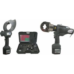 herramienta de engaste con batería