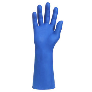 ASAP Guantes de examen sin polvo de nitrilo azul, desechables, 4 mil