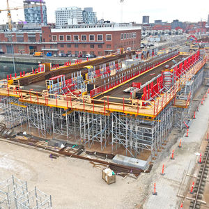 torre de andamio de fachada