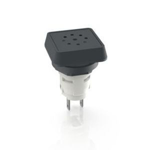 Zumbador 12V para agujero de 19mm de diámetro, acero