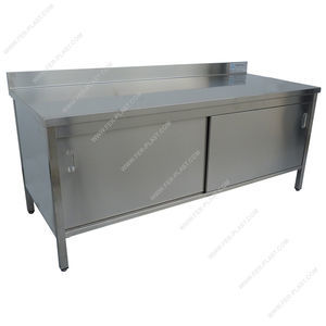 mesa de trabajo de acero inoxidable