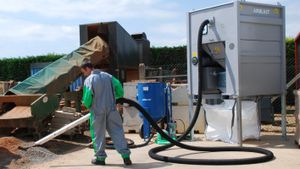 sistema de recuperación para materiales abrasivos