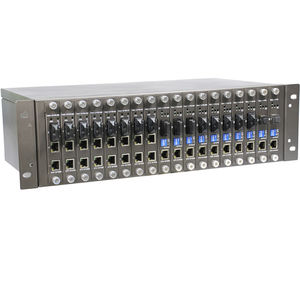 convertidor de medios / Ethernet / de fibras ópticas / en rack