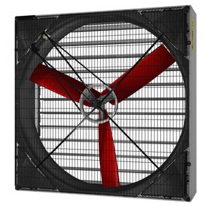 ventilador axial / de circulación de aire / de acero galvanizado