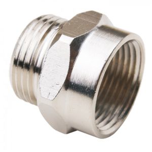 adaptador hidráulico / de tubo / roscado / de latón niquelado