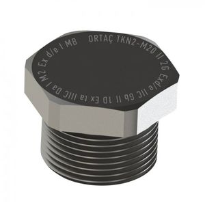 tapón hexagonal / macho / de latón niquelado / de acero inoxidable