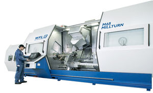 centro de torneado-fresado CNC / horizontal / 3 ejes / con husillos