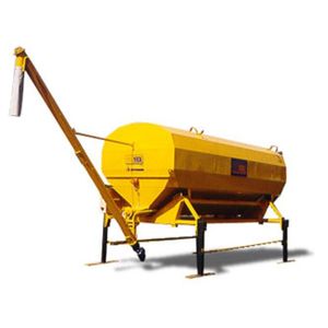 silo horizontal / con extractor / de pesaje / de cemento