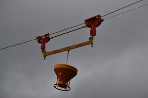 aparejo para transporte por cable aéreo