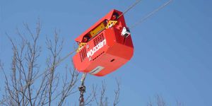 aparejo para transporte por cable aéreo