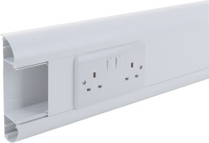 canaleta de cableado / de PVC / moldura y zócalo