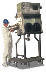 caja de guantes para llenado de bidones