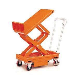 mesa elevadora de doble tijera / hidráulica / móvil / basculante