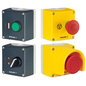 caja para botón pulsador / de pared / cuadrada / de ABS