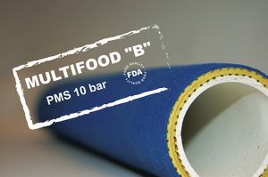 tubo flexible para productos alimentarios / de caucho