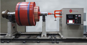 máquina equilibradora horizontal