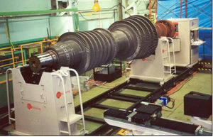 máquina equilibradora horizontal