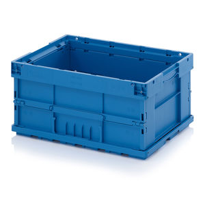 cajón de polipropileno / para almacenamiento / apilable / plegable