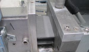 línea de extrusión de perfiles de materias plásticas