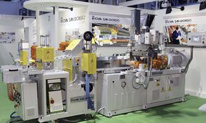 línea de extrusión de laboratorio