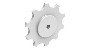 piñón de dientes rectos