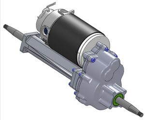 bloque de transmisión con motor eléctrico