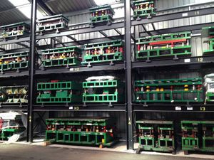 sistema de estanterías para depósito de almacenamiento
