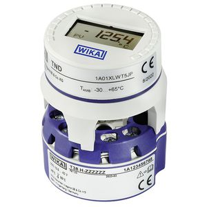 transmisor de temperatura en riel DIN