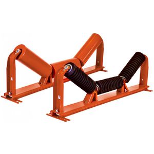 cama de impacto para estación de carga de cinta transportadora