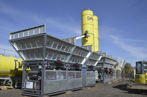 planta de hormigón móvil