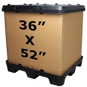 caja-palé de cartón
