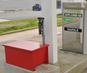 cajón de acero / para almacenamiento / de sal