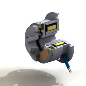 embrague de fricción / electromagnético / de montaje en brida