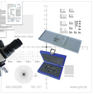 equipo de calibración para microscopio