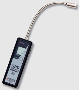 detector de fugas de gas / por aspiración / portátil / con visualizador digital