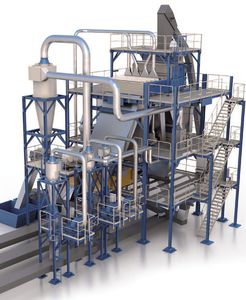 criba para pellets / para la industria de la madera / compacta / autolimpiante